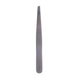 Pęseta kosmetyczna ze stali nierdzewnej skośna profesjonalna długość 9,5 cm - Cosmar