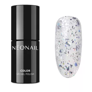 Lakier hybrydowy NeoNail Silver Confetti - 7,2 ml kolekcja Crazy In Dots