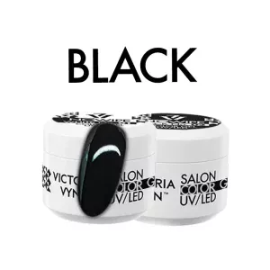 COLOR GEL NO WIPE Victoria Vynn Black żel kolorowy bez warstwy dyspersyjnej czarny