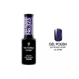 Lakier hybrydowy Gel Polish Color Victoria Vynn 325 Techno Violet 8 ml Disco Fever (termin 12.2024)
