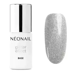 Baza hybrydowa NeoNail Glitter Effect Base Silver Shine - 7,2 ml