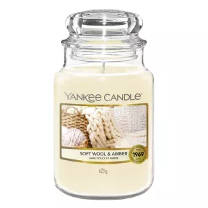 Świeca zapachowa Yankee Candle SOFT WOOL & AMBER - 623 g