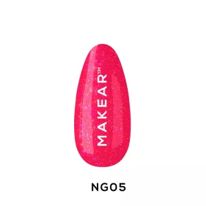 NG05 Neonowy lakier hybrydowy Glitter Neon Makear - 8 ml