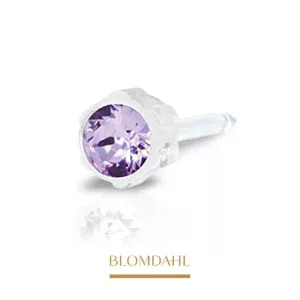 Kolczyk do przekłuwania uszu Blomdahl - Violet 4 mm - 1 szt