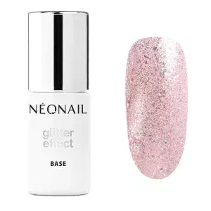 Baza hybrydowa NeoNail Glitter Effect Base Rose Twinkle - 7,2 ml